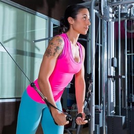 Venbytech for Ergonomic Gym Handles Double D Row Cable Machine T-Row Pullers Resistance Bands