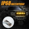 IRONWALLS 5x Amber Smoked LED Front Grille Grill Running Lights