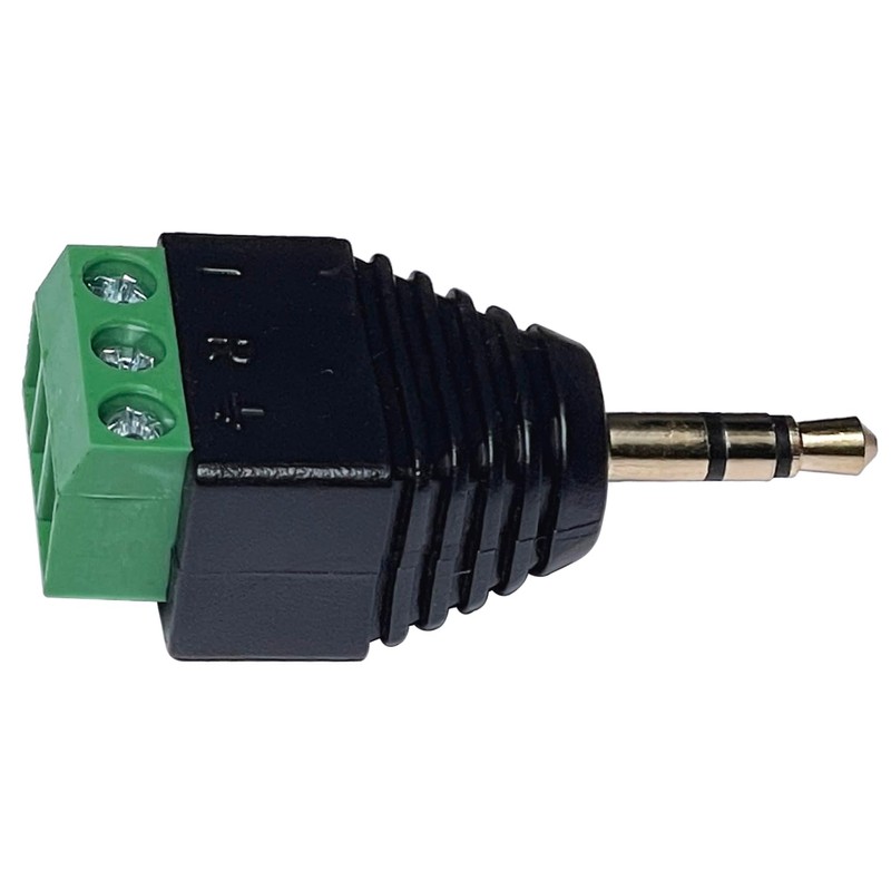 3.5mm Stereo TRS Male Plug to AV Screw Audio Balum