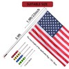 4 PCS 4ft Telescopic Flag Poles,Stainless Steel Handheld Portable Extendable