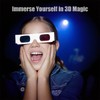 TARANDUS 3D Glasses for Movies Red/Cyan Cardboard 3D Glasses in