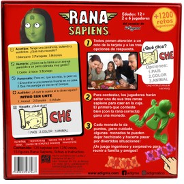 Rana Sapiens - Juego de enigmas rápidos e ingeniosos - Contesta con Ranas Que saltan | Edad 12+ | 2 a 6 Jugadores
