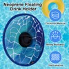 Desing Wish 2 Pcs Drink Holder Floats Swimming Pool Neoprene