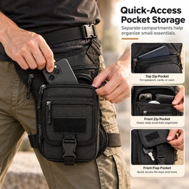 Motorcycle Thigh Bag for Men & Women – Waist Leg & Crossbody Carry Bag for Riding, Hiking & Outdoor Travel