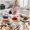 JMBTLUS Cherry Pitter, 7-Hole Long Plunger Push Button Cherry Core