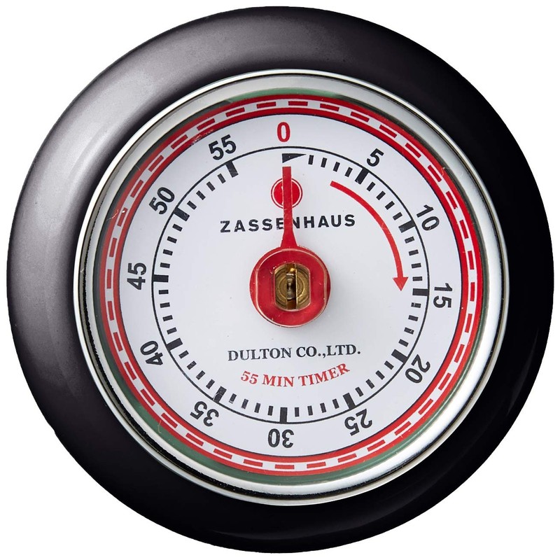 Zassenhaus Küchentimer SPEED , Schwarz , Ø 7 cm x