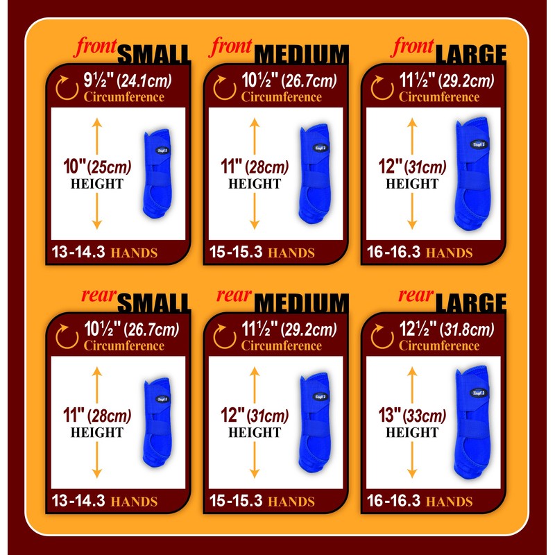 Tough 1 Extreme Vented Sport Boots Set, Red, Small