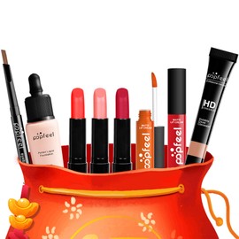 FantasyDay All-in-one Makeup Set Gift Surprise | Full Makeup Kit for Women Multipurpose Essential Starter Bundle Include Eyeshadow Palette Lipstick Blush Concealer Face Powder Eyeliner Mascara Brush