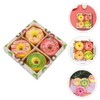 FOMIYES 4 Pack Adorable Doughnut Shape Sea Salt Foot Soaking
