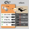 CGID GA61 Premium Al-Mg Alloy Pilot Polarized Sunglasses UV400, Full