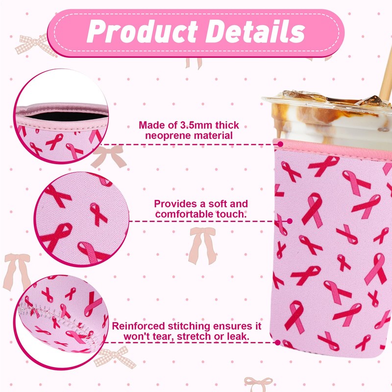 3 Pack Reusable Insulated Thicken Sleeve for Iced Coffee Cup