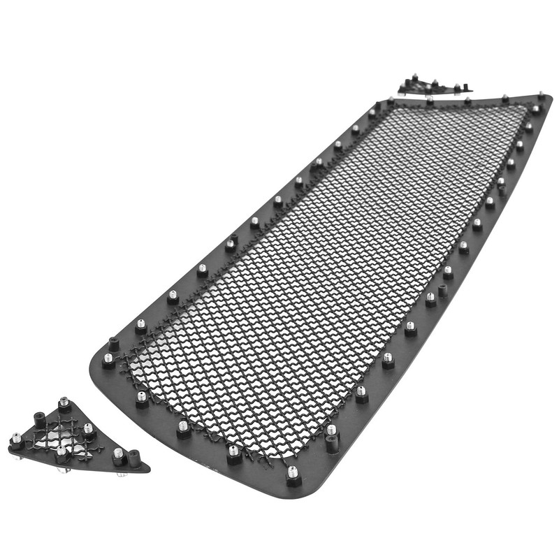Spec-D Tuning Rivet Mesh Black Upper Main Grille Inserts Compatible