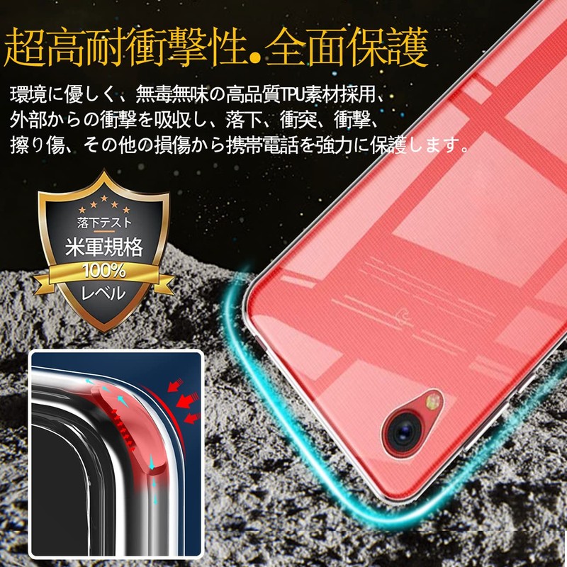 Aquos Sense2 SH-01L / SHV43 (AQUOSSHV43) / SH-M08 Clear Protective