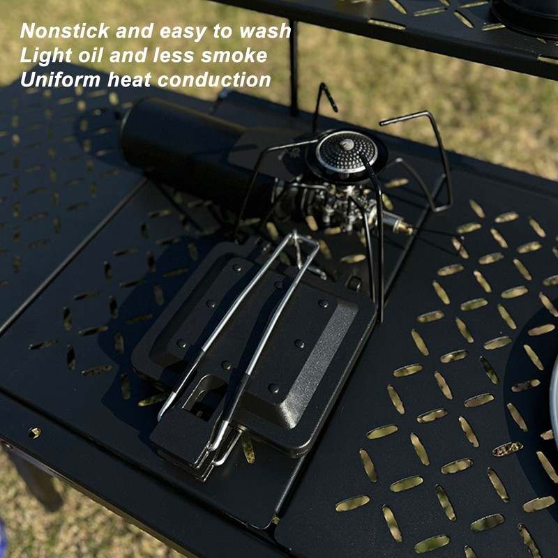 Camping Foldable Sandwich Maker Nonstick Coating Double Sided Sandwich Baking