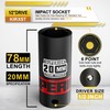 KIRXST Impact Wrench Nuts 1/2 Inch, SW 20 mm Power