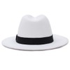 GEMVIE Men's Hat, Folded Hat, Felt Hat, Solid, Wide Brim
