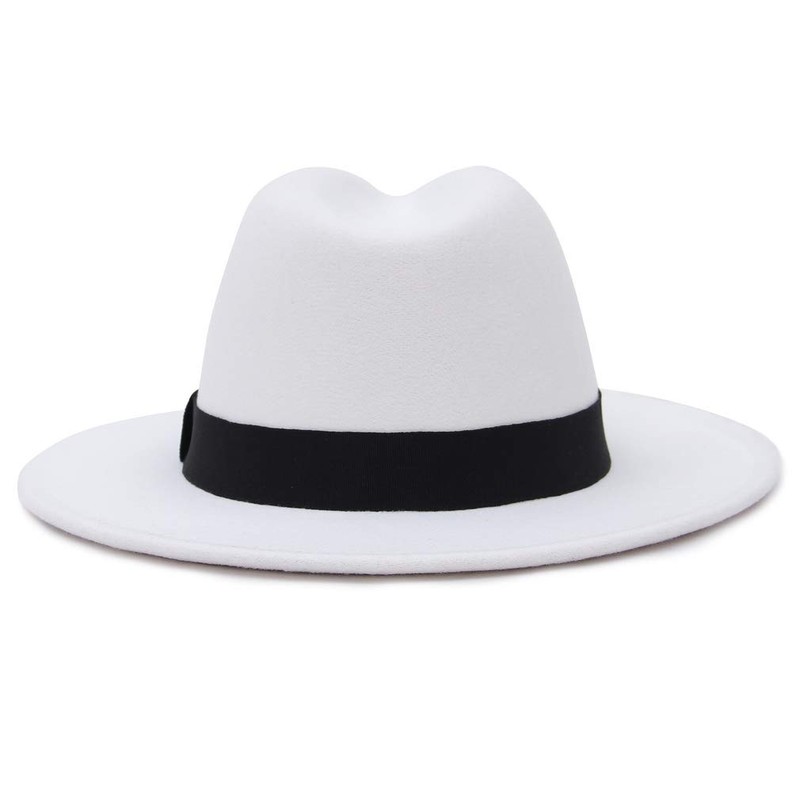 GEMVIE Men's Hat, Folded Hat, Felt Hat, Solid, Wide Brim