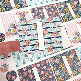45 Wildflower Poly Weatherproof Labels + Bonus Round Top Stickers - for Essential Oil Aromatherapy Bottle or Lip Balm Labels by Rivertree Life