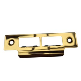 Double Strike Plates Stainless Steel Polished Chrome Satin Chrome or Brass (Brass)
