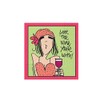 Design Design 624-10051 Love The Wine You're With Beverage Napkin,