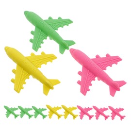 Operitacx Assorted Erasers for Kids 12pcs Airplane Erasers in Stylish Sets Kids Stationery Set Random Color