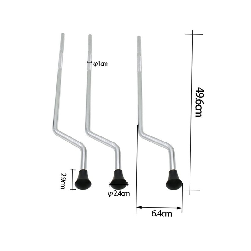 3pcs Floor Tom Drum Legs Replacement Feet Drum Support Stability