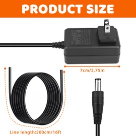 Replacement Power Adapter 9004190216 for Masterbuilt Gravity Series 560/800/1050 XL Digital Charcoal Grill and Smoker Combo, Gravity Power Supply with 16.4 ft Long Cord