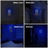 YUNLEX 2 Pack Plug in Dimmable Night Light, Blue Nightlight,