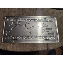 U.S. Department Of The Interior Migratory Bird Hunting Stamp License Plate