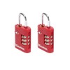 Master Lock 4686EURT Pack of 2 Combination Travel Padlocks TSA