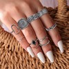 JeryWe 70 Piece Set, Ring, Black, Men's Ring, Simple, Stylish,