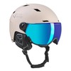 BLACK CREVICE Kirchberg Simply Taupe Ski Helmet with Visor S