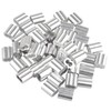Futheda 50 pcs Aluminum Crimping Loop Sleeve Clips with Double