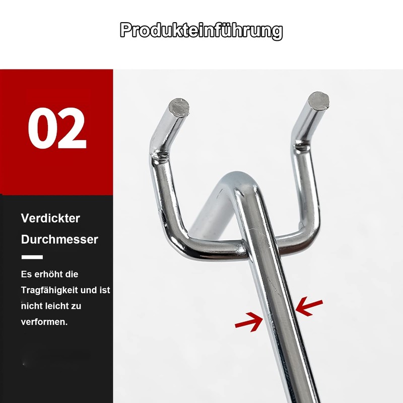 DYOUen Pack of 30 Perforated Wall Hooks Pegboard Simple Hooks