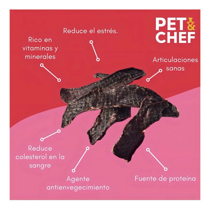 Premio 100% Natural Corazón De Res 100g Pet&chef Perro Gato