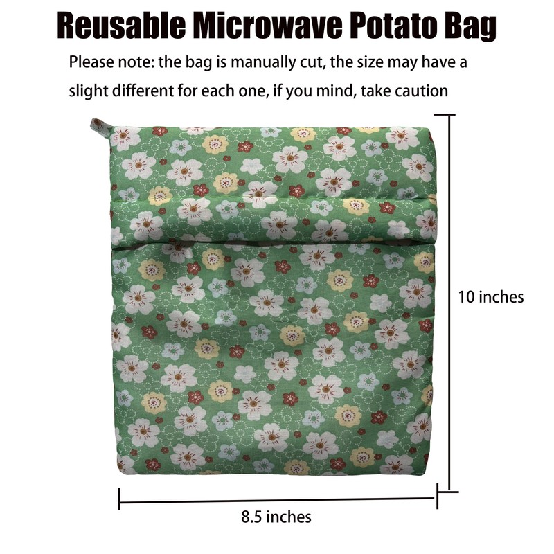 Microwave Potato Bag, Reusable Cooker Pouch for Steamed Potatoes, Corn,