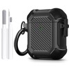 Maxjoy for AirPods Case, Carbon Fiber Secure Lock Clip Full