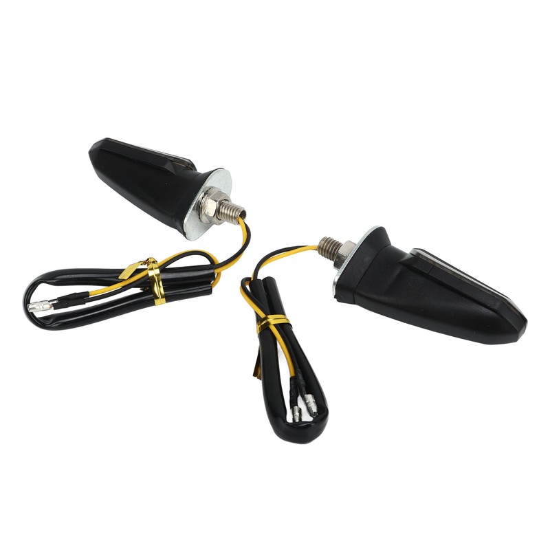 4Pcs Motorcycle LED Turn Signal Lights Mini Front Rear Indicator