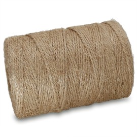 OZXCHIXU Jute Twine String 3mm Natural Thick Garden Twine String 1000 Feet Heavy Duty Hemp Brown Twine String for Crafts, Gift Wrapping, Photos String, Home Decor, Wedding, Christmas and Gardening.