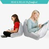 Milliard Reading Pillow with Shredded Memory Foam, Great as Backrest