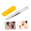 VALICLUD 1 Set Nasal Hair Tweezers Trimmer with Protective Case