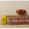 100 Small 17mm Oval Ethnic Pattern Print Wood Micro Macrame