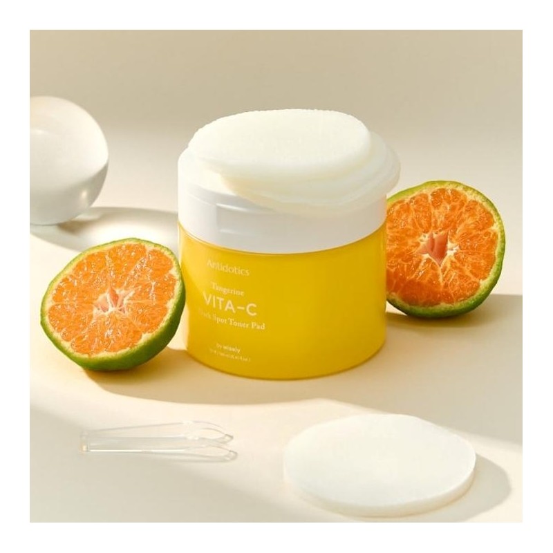 Green Tangerine Blemish Toner Pad Vitamin C Pad Whitening Cleanse