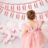 2pcs Bow Garland Banner Ribbon Bow Party Decorations for Baby
