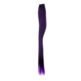 WIG ME UP - YZF-P1S18-1BTT3533 Clip-In Extension Straight Purple / Black Mix Black Purple 45 cm