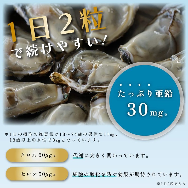 健康応援団 亜鉛 牡蠣エキス 核酸 DNA RNA 粒 サプリメント 各6袋セット お徳用