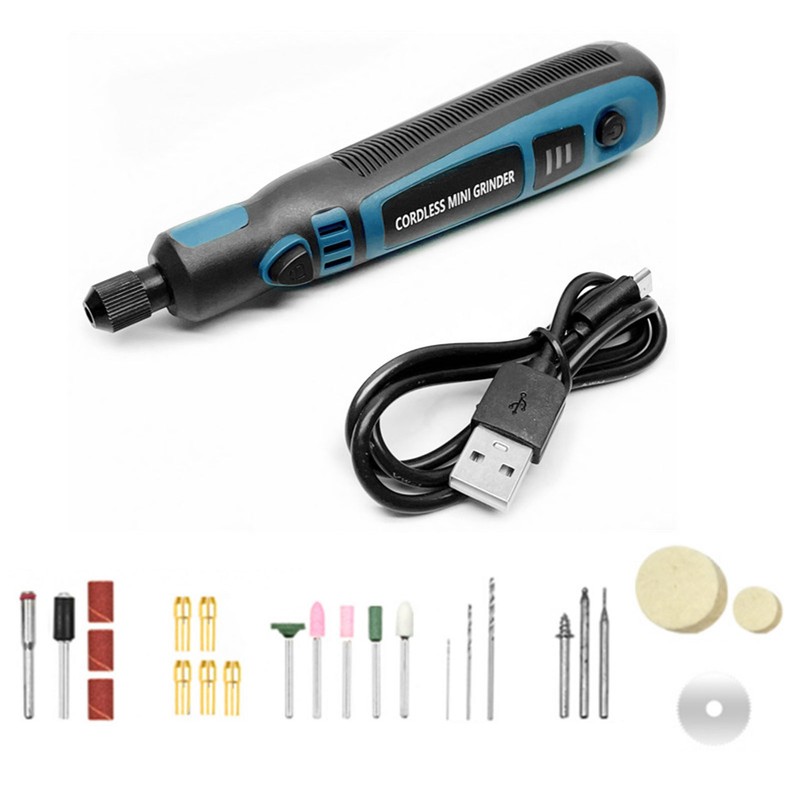 Electric Grinder Pen 3 Speed Cordless Rotary Tool for Sanding