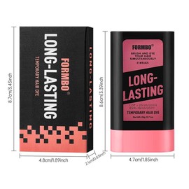 FORMBO Long Lasting Hair Dyeing Stick, Portable Hair Dyeing Comb, Hair Styling Tool for Women & Men, Professional Hair Care & Styling Product - Specification: 02#BROWN, Volume: 20g