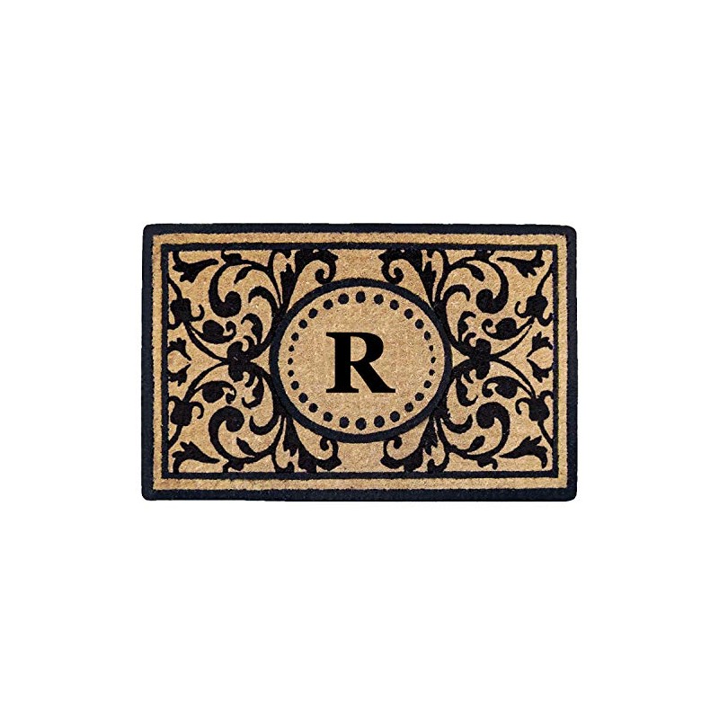 Heavy Duty 18" x 30" Coco Mat Heritage, Monogrammed R