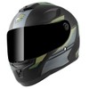 FC-Moto FF114B Zeron Helmet, Matte Black/Green, XS